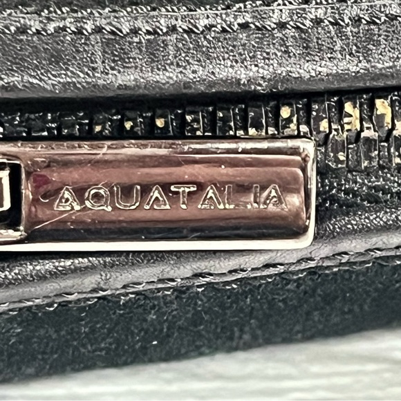 Aquatalia Black Suede Tall Weatherproof Winter Boots Fur lined - Picture 10 of 15